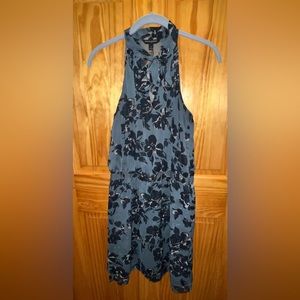 Banana Republic Halter top tie neck floral dress Sz 4